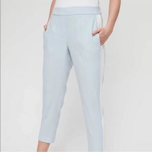 NWT Babaton Conan Pants Tuxedo Stripe Blue Willow/Espace Sz 6